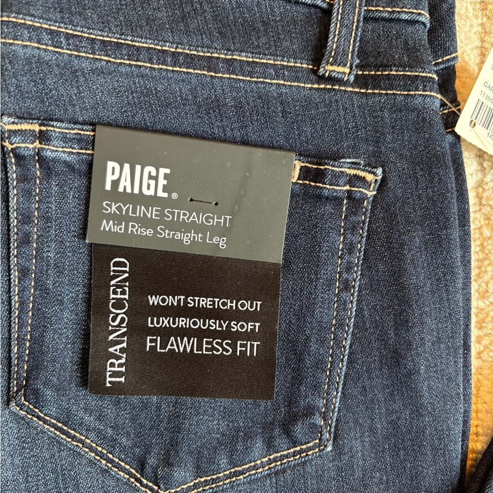 PAIGE Skyline Straight Leg Jeans in Gardena, Women’s 26 inch, NWT - Picture 6 of 10